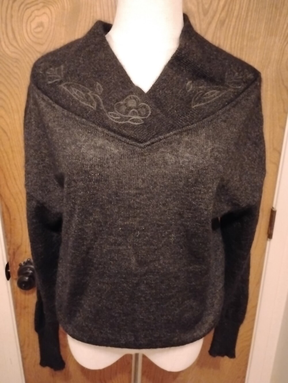 Chris Vintage Christa Zahm 80s Black Sweater West Germany